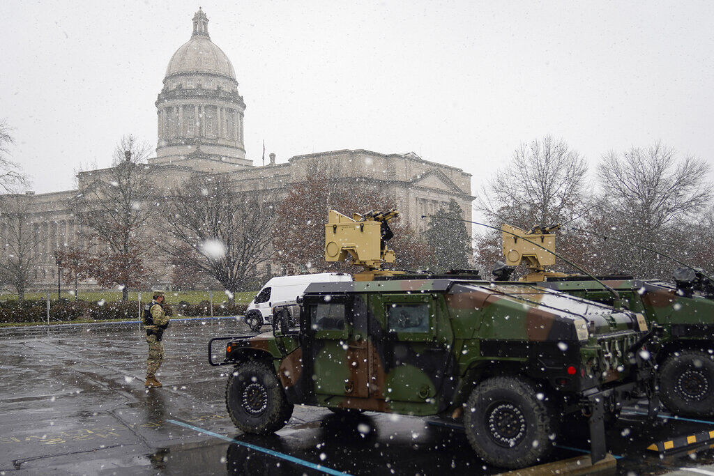 APTOPIX Capitol Breach Demonstrations Kentucky